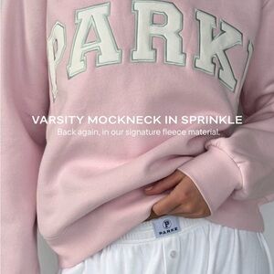 PARKE Sprinkle Varsity Mockneck Sweatshirt